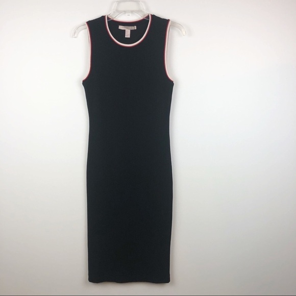 Forever 21 | Black Ribbed Midi Dress | NWOT - Picture 1 of 4